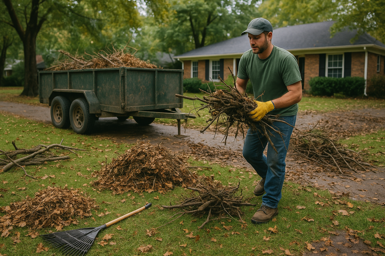 Residential Yard Clean Up in Memphis