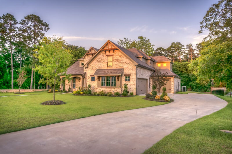 single family brick house